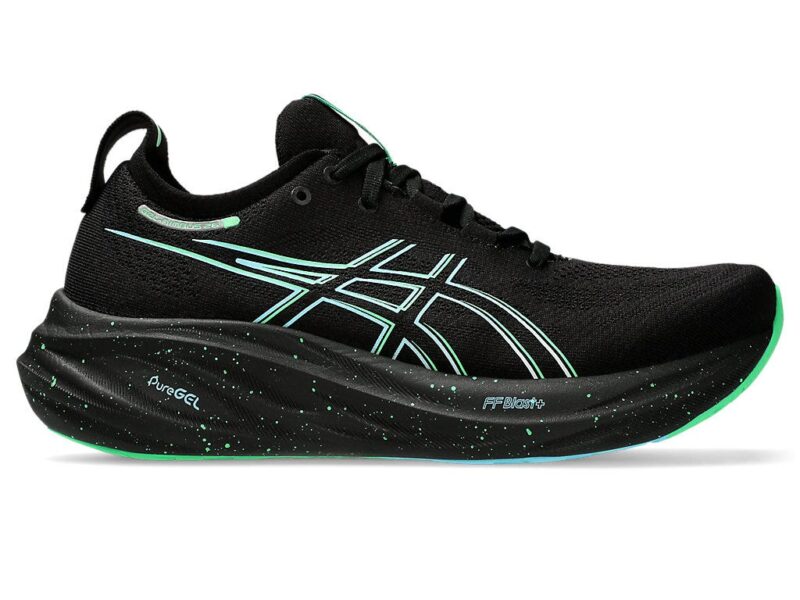 Asics Men Black Performance Running Shoes GEL-NIMBUS 26,BLACK/SOOTHING SEA