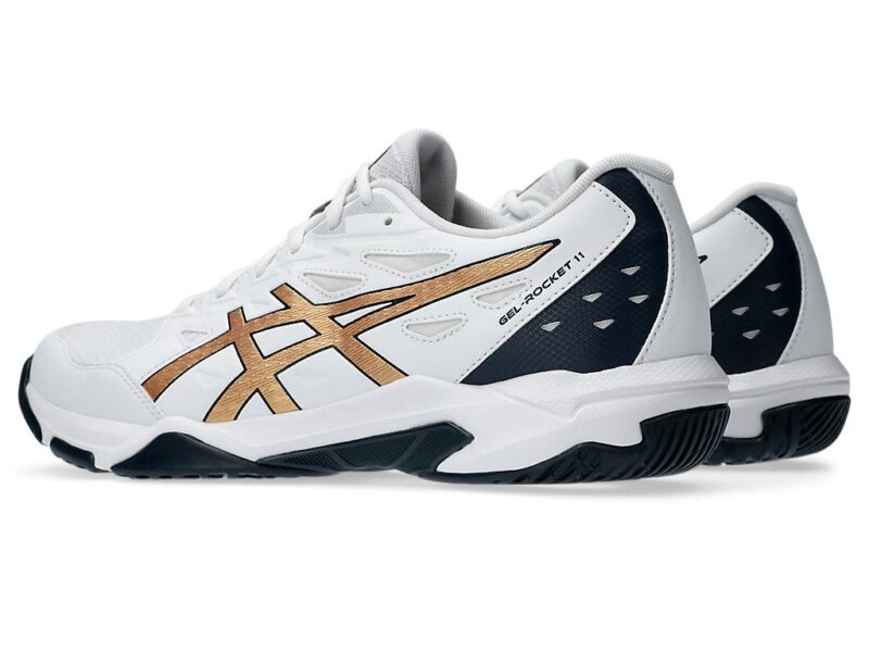 Asics Men White Indoor Court Shoes GEL-ROCKET 11 - Image 3