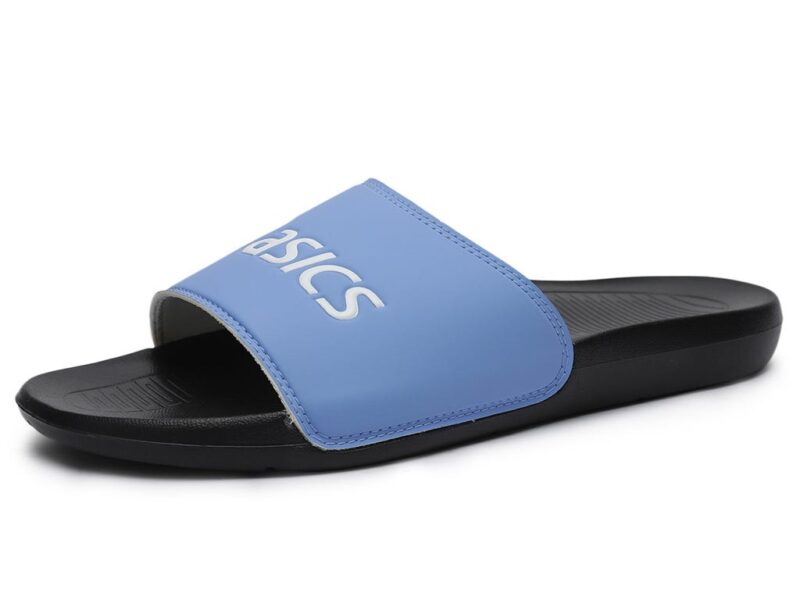 Asics  Blue Unisex Slides - Image 3