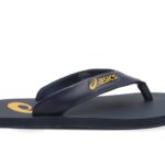 Asics Unisex Navy Blue Orange Slippers