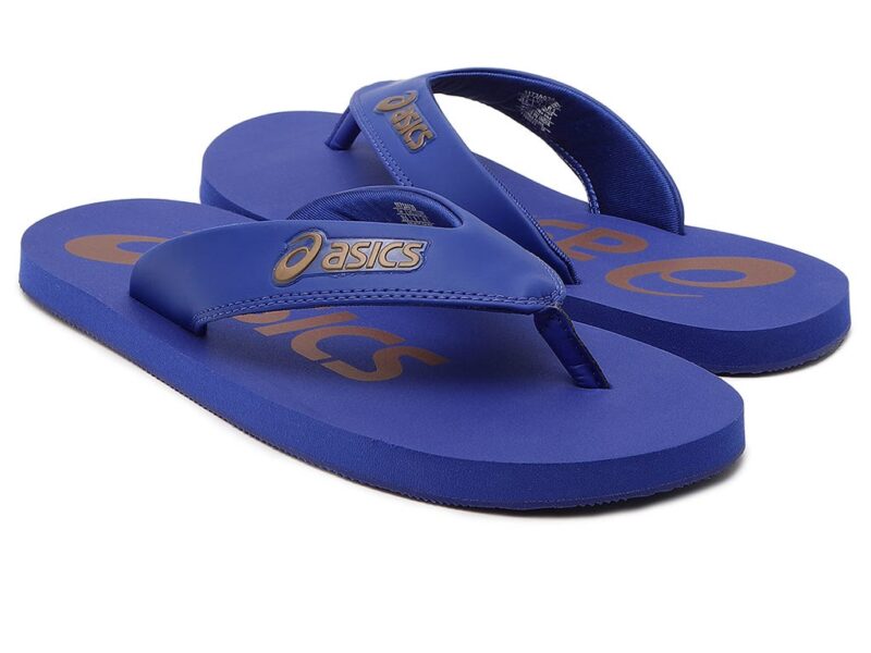 Asics Unisex  Blue Zorian BM Slippers - Image 2