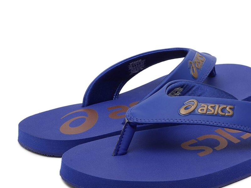 Asics Unisex  Blue Zorian BM Slippers - Image 6