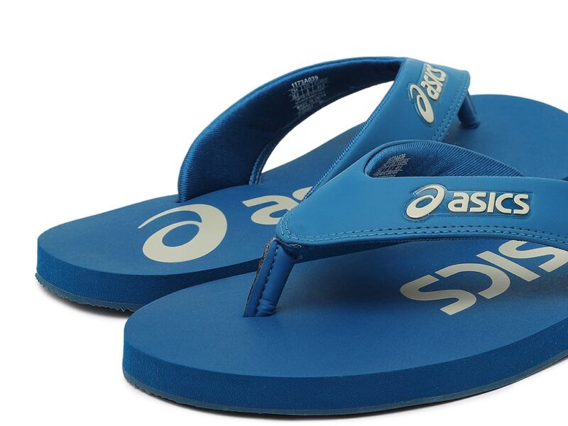 Asics Unisex Light Blue Zorian BM Slippers - Image 6