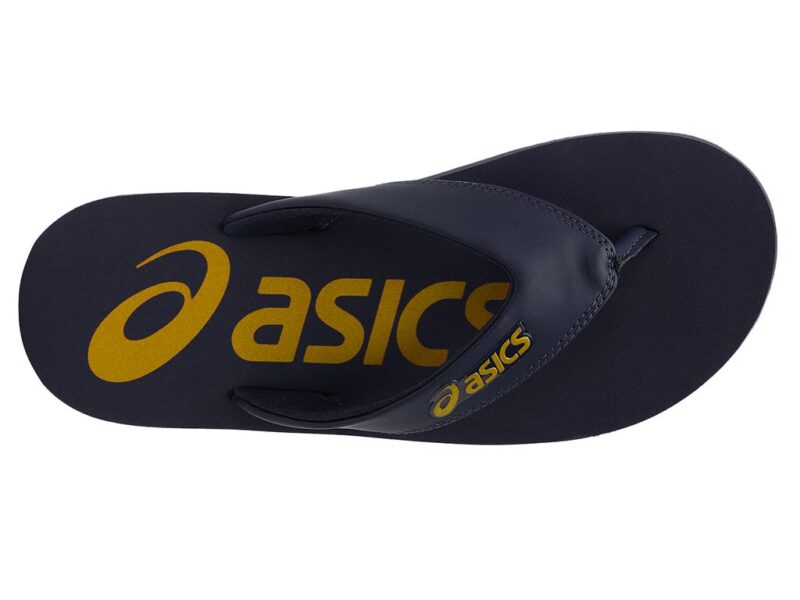 Asics Unisex Light Blue orange Zorian BM Slippers - Image 4