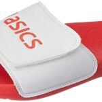 Asics White Red Soft Flip Flops